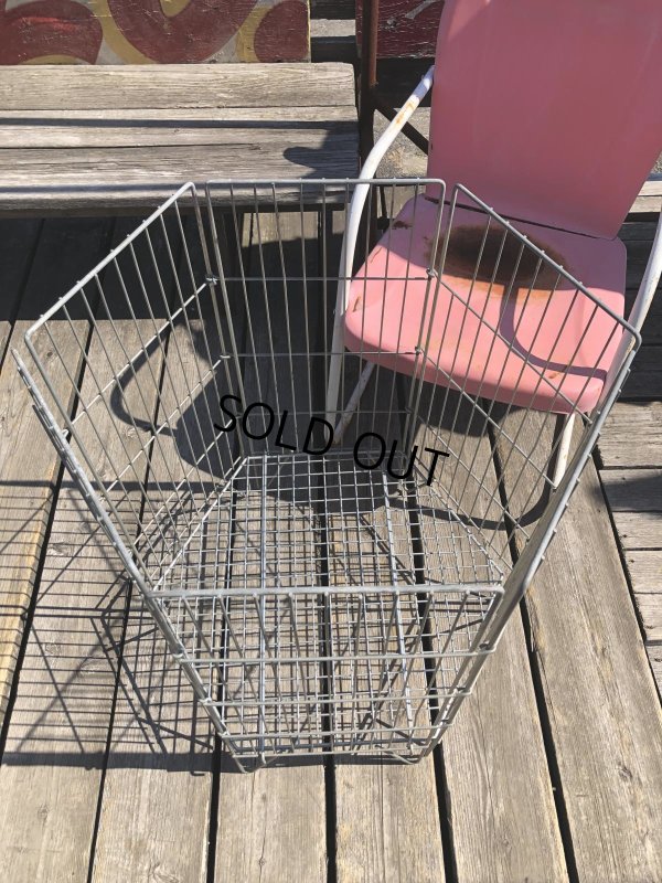 画像6: Vintage Store Display Metal Wire Basket (R435)