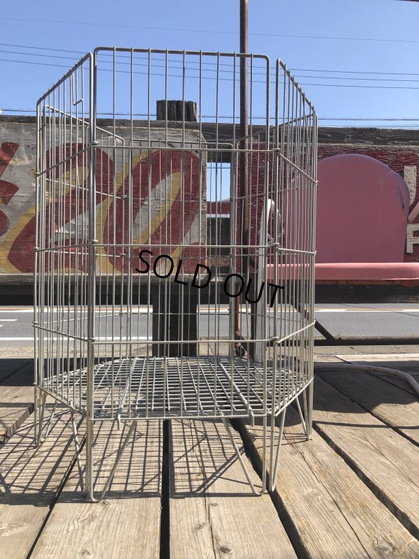 画像3: Vintage Store Display Metal Wire Basket (R435)