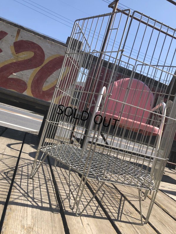 画像5: Vintage Store Display Metal Wire Basket (R435)