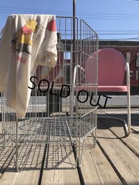 Vintage Store Display Metal Wire Basket (R435)