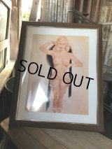 Vintage Pinup Girl Vargas Framed Pin-Up Art (R437)