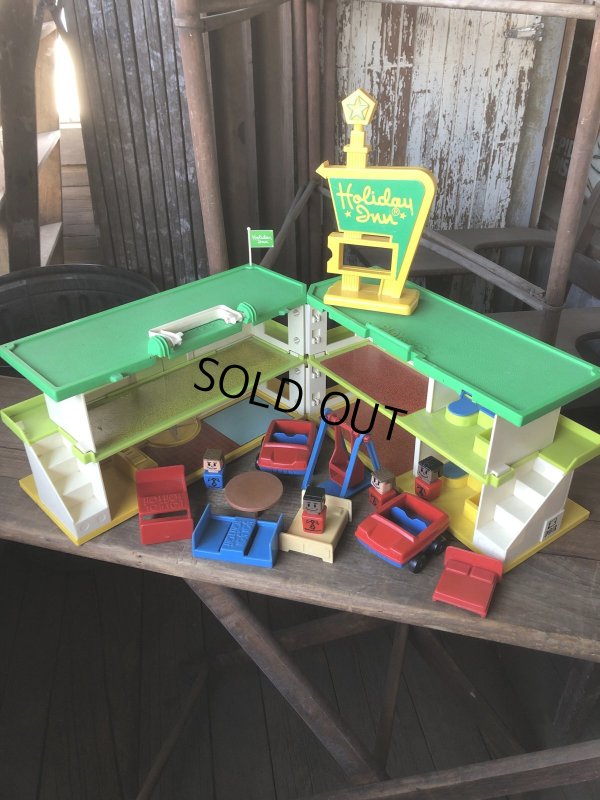 画像2: 70s Vintage Playskool The Familiar Places Holiday Inn Playset (R440)