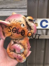 Vintage Japan Holiday Fair Chalkware Bank Doll Pink Elephant (R450)
