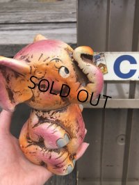 Vintage Japan Holiday Fair Chalkware Bank Doll Pink Elephant (R450)