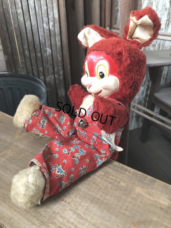 画像6: 50s Vintage Gund Rubber Face Doll Walt Disney Thumper Red (R449)