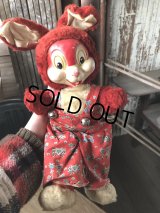 50s Vintage Gund Rubber Face Doll Walt Disney Thumper Red (R449)