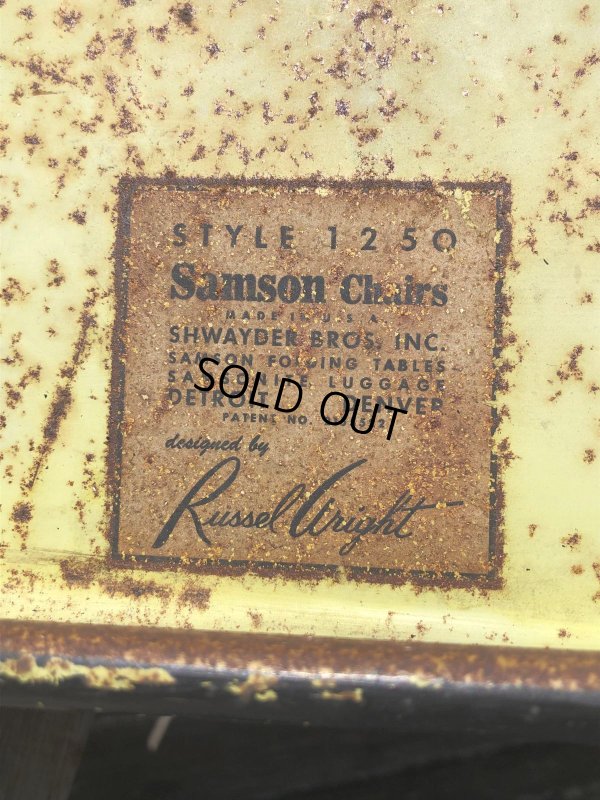 画像23: 50s SHWAYDER BROS INC Samson Cavalier Samsonite Folding Lawn Patio Armchair SET (R451)