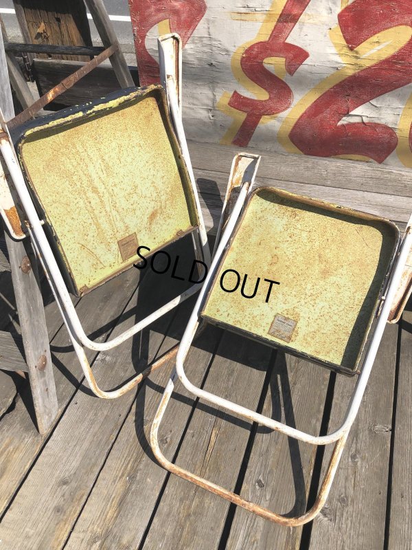 画像9: 50s SHWAYDER BROS INC Samson Cavalier Samsonite Folding Lawn Patio Armchair SET (R451)