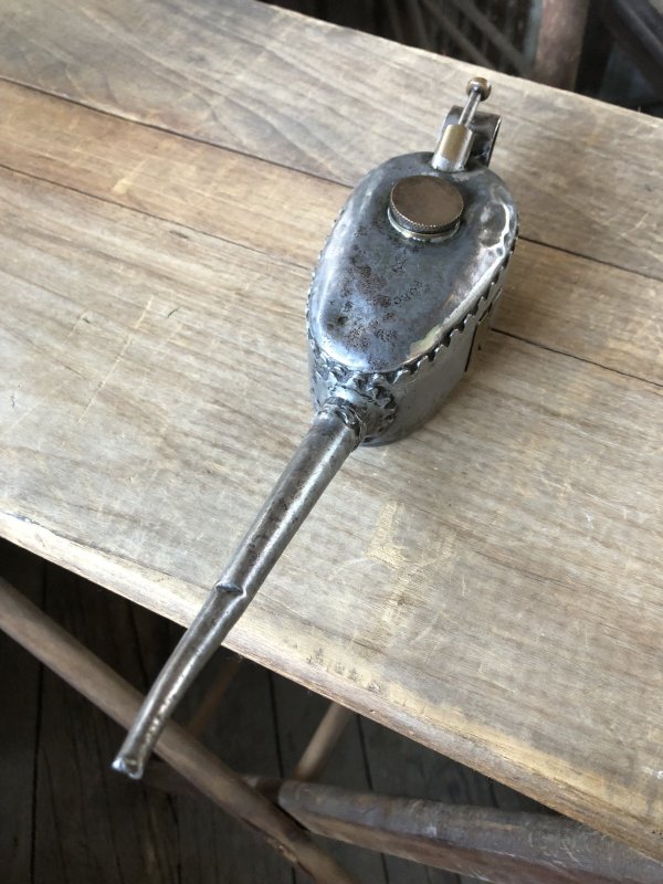 画像9: 20s〜 Antique England Kaye's Oil Can Pump Oiler (R454)