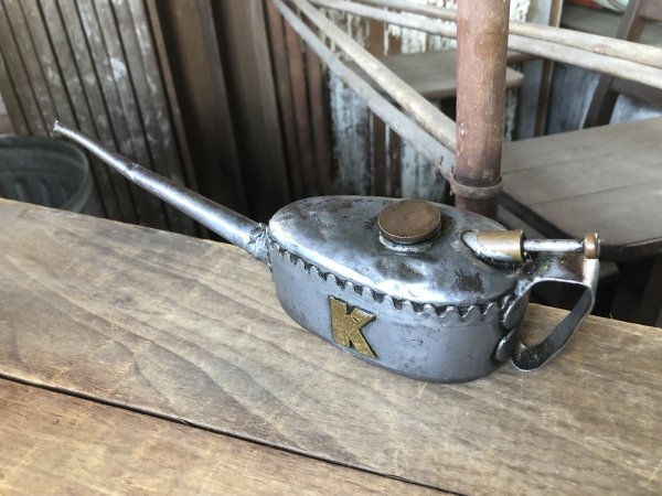 画像5: 20s〜 Antique England Kaye's Oil Can Pump Oiler (R454)