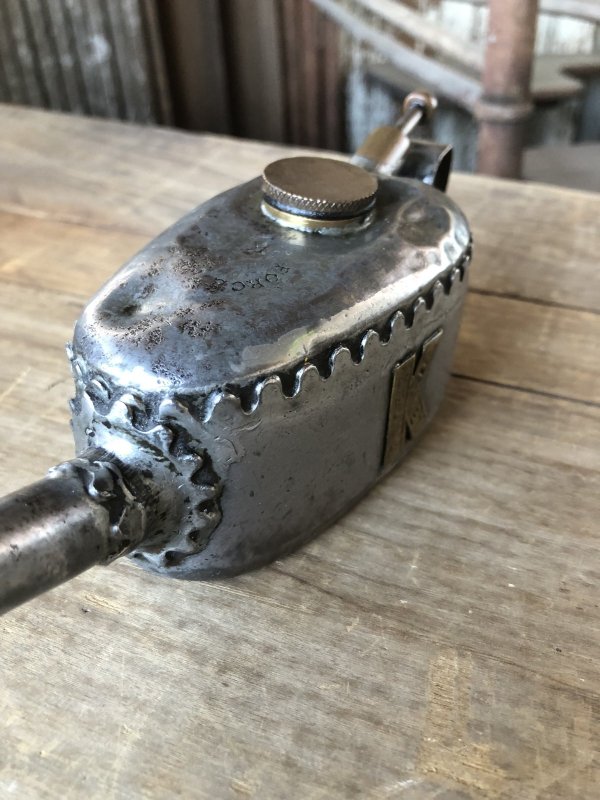 画像11: 20s〜 Antique England Kaye's Oil Can Pump Oiler (R454)