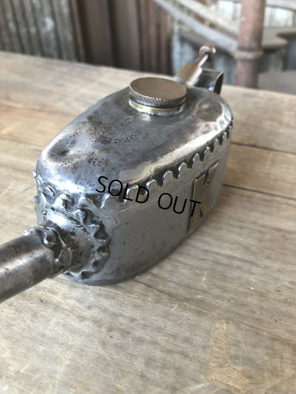 画像11: 20s〜 Antique England Kaye's Oil Can Pump Oiler (R454)