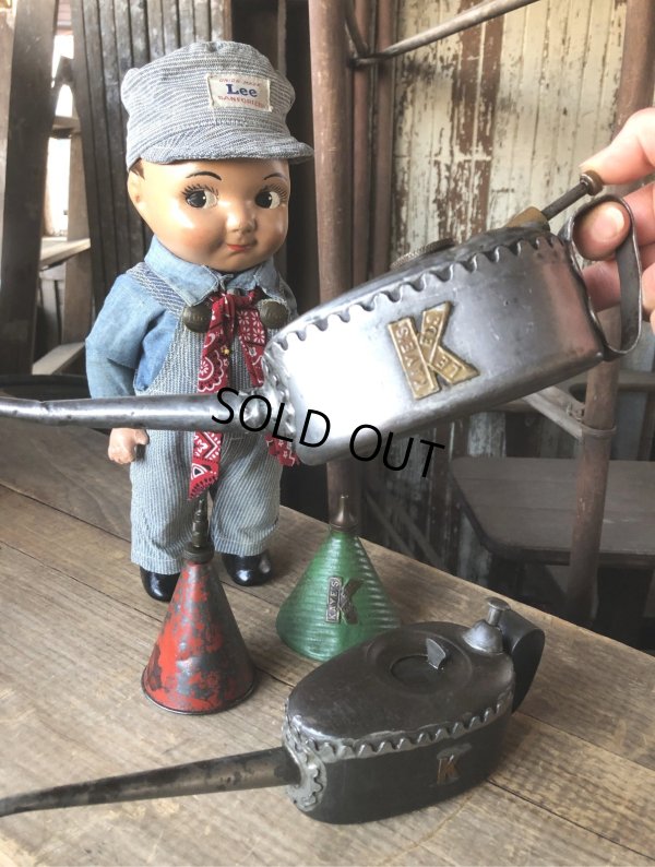 画像21: 20s〜 Antique England Kaye's Oil Can Pump Oiler (R454)
