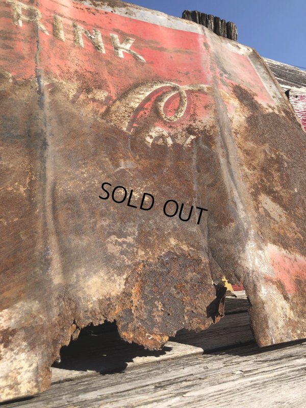 画像7: 40s Advertising Pause...Drink Coca Cola Store Display Tin Sign (R455)