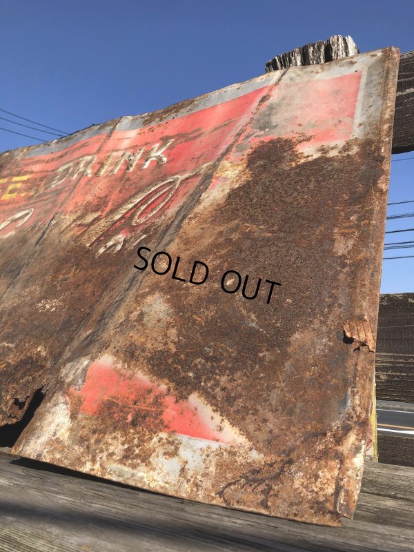 画像8: 40s Advertising Pause...Drink Coca Cola Store Display Tin Sign (R455)