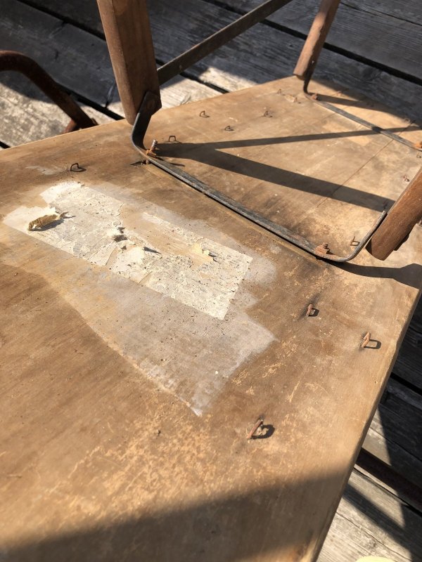 画像21: Vintage American Primitive Wooden Ironing Board Table (B457)