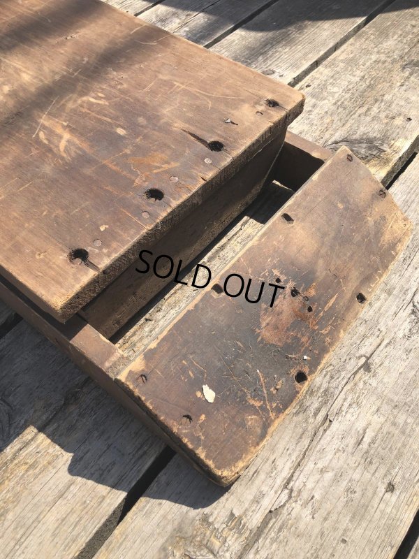 画像20: Vintage American Primitive Wooden Ironing Board Table (B459)