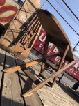 画像14: Vintage American Primitive Wooden Ironing Board Table (B459)