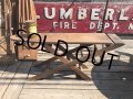 Vintage American Primitive Wooden Ironing Board Table (B459)