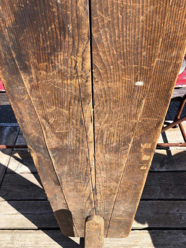 画像20: Vintage American Primitive Wooden Ironing Board Table (B456)