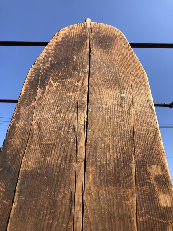 画像21: Vintage American Primitive Wooden Ironing Board Table (B456)