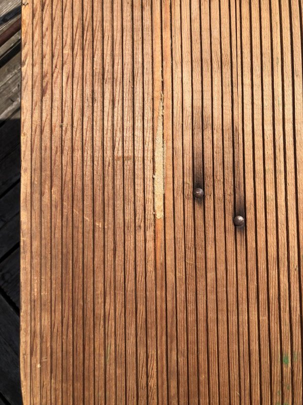 画像13: Vintage American Primitive Wooden Ironing Board Table (B458)