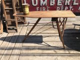 Vintage American Primitive Wooden Ironing Board Table (B458)