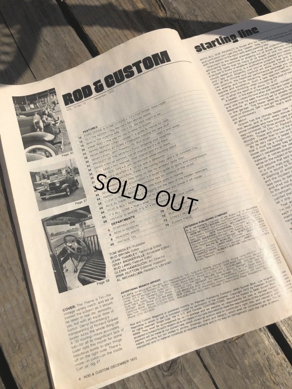 画像2: 70s Vintage Car Magazine ROD & Custom 1972 (B464)