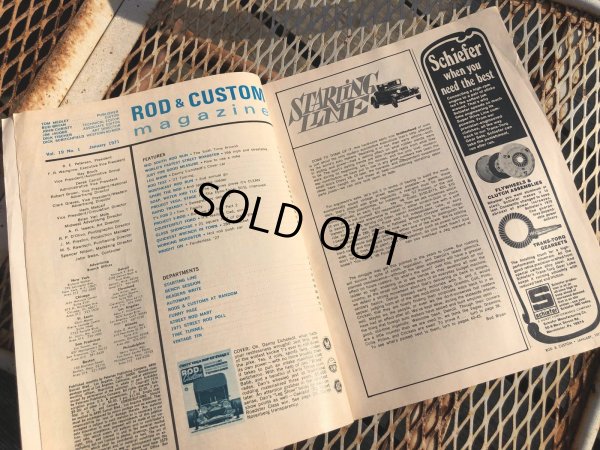 画像2: 70s Vintage Car Magazine ROD & Custom 1971 (B461)