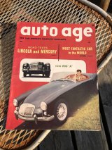 50s Vintage Car Magazine Auto Age 1956 (B480)