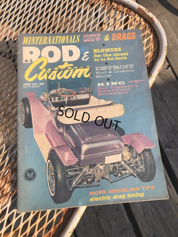 画像1: 60s Vintage Car Magazine ROD & Custom 1964 (B462)