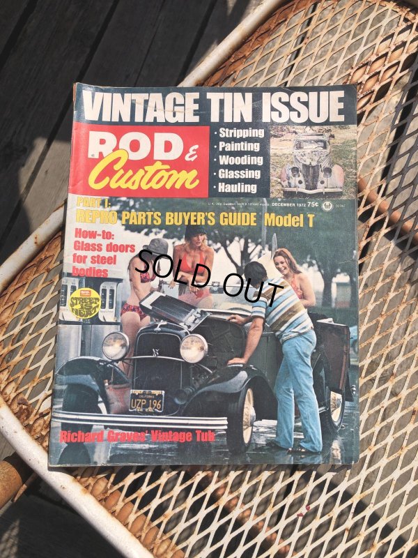 画像1: 70s Vintage Car Magazine ROD & Custom 1972 (B464)