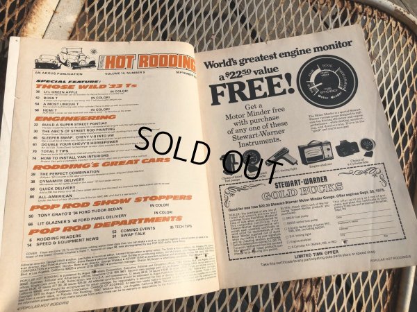 画像2: 70s Vintage Car Magazine Popular Hot Rodding 1975 (B467)