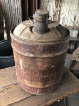 Vintage Motor Gas Oil 5 Gallon Can Panolene (R486) 