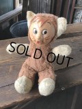 Vintage  Celluloid Face Doll Kitty Cat 27cm (R495)