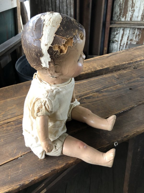 画像11: Vintage Composition Face Doll Baby 40cm (R494)