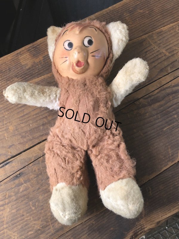 画像4: Vintage  Celluloid Face Doll Kitty Cat 27cm (R495)