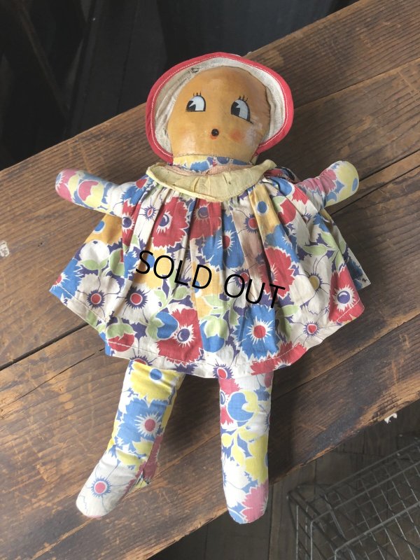 画像6: Vintage Celluloid Face Doll Girl 35cm (R492)