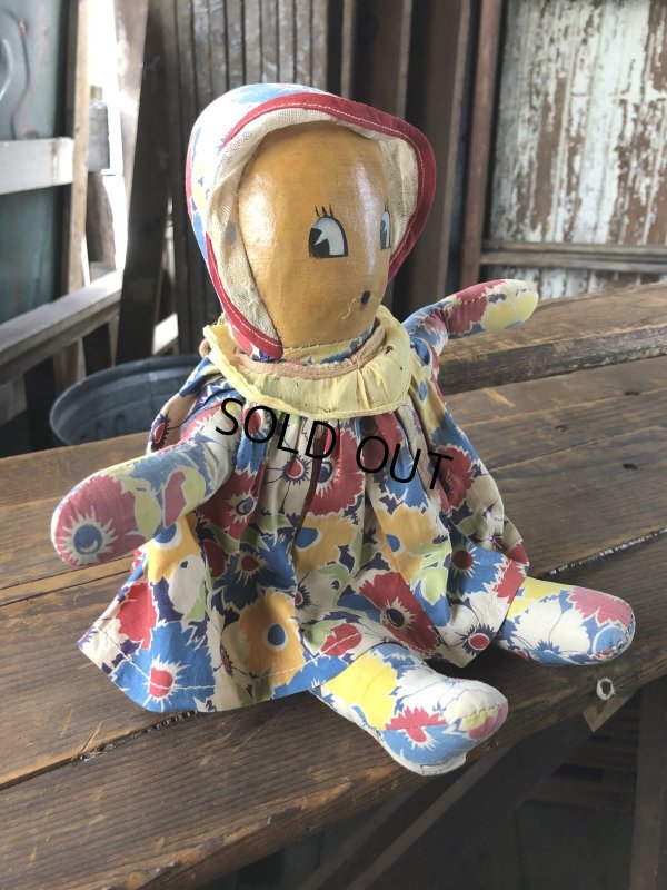 画像4: Vintage Celluloid Face Doll Girl 35cm (R492)