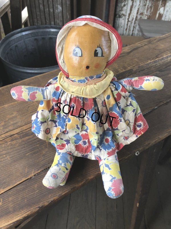 画像5: Vintage Celluloid Face Doll Girl 35cm (R492)