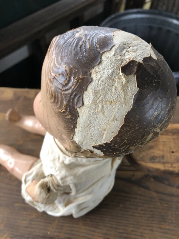 画像6: Vintage Composition Face Doll Baby 40cm (R494)