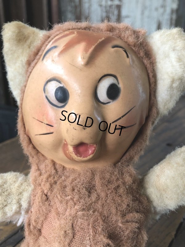 画像8: Vintage  Celluloid Face Doll Kitty Cat 27cm (R495)