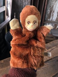 Vintage Knickerbocker Hand Puppet Doll Monkey (R491)