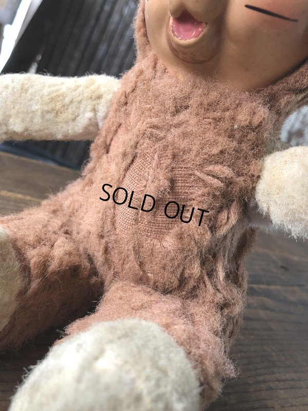 画像10: Vintage  Celluloid Face Doll Kitty Cat 27cm (R495)