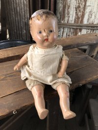 Vintage Composition Face Doll Baby 40cm (R494)