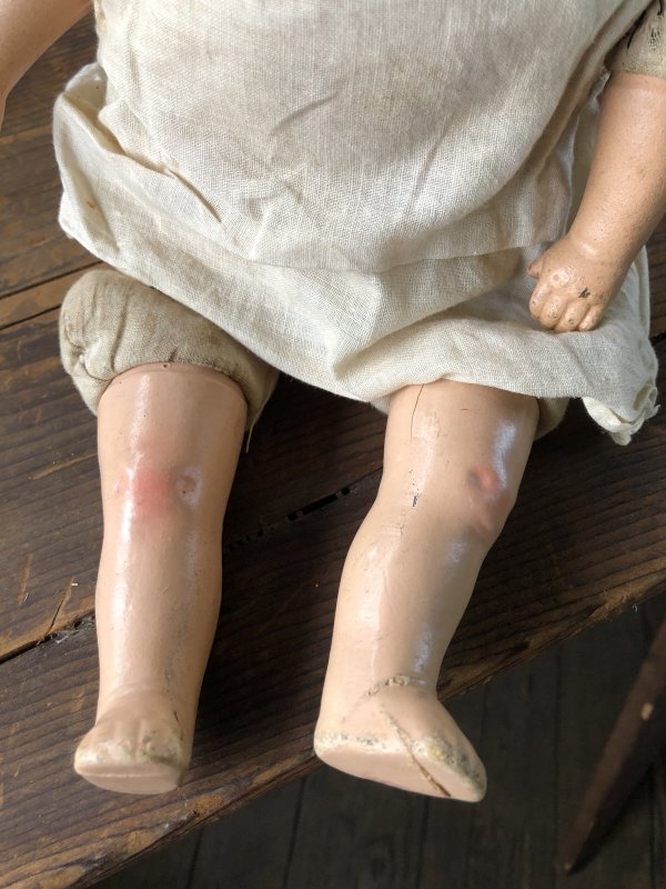 画像14: Vintage Composition Face Doll Baby 40cm (R494)