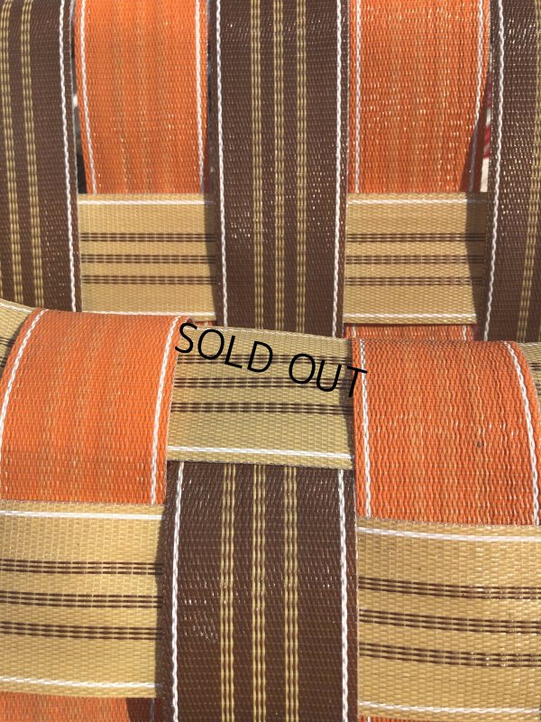 画像29: 60 Vintage Folding Long Lawn Chair (R495)
