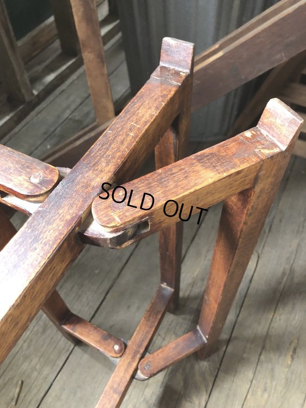 画像12: Antique Wooden Plant Stand (R496)