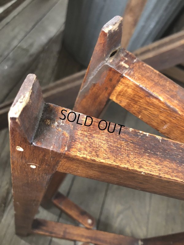 画像13: Antique Wooden Plant Stand (R496)