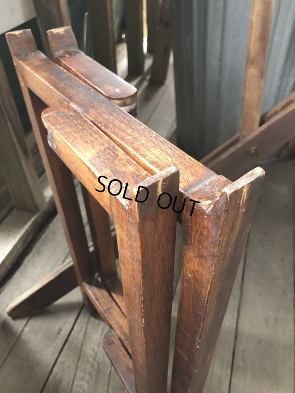 画像15: Antique Wooden Plant Stand (R496)
